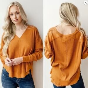 We The Free Owen Thermal Knit Shirt (Autumn Wildflower) - M